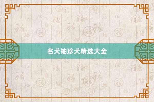 名犬袖珍犬精选大全